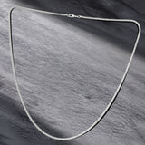 Men Collection Everyday Silver Tone Curb Link Neck Chain in Brass with Lobster Clasp Closure for Daily Wear