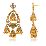 Aaroh - whispering bell jhumki earring ( Women Gold Chandbali Earrings )