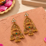 Aaroh - whispering bell jhumki earring ( Women Gold Chandbali Earrings )