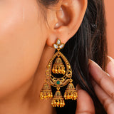 Aaroh - whispering bell jhumki earring ( Women Gold Chandbali Earrings )
