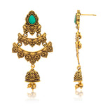 Aaroh - echo bell dangle earring ( Women Gold Dangler Earrings )
