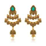 Aaroh - echo bell dangle earring ( Women Gold Dangler Earrings )