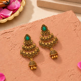 Aaroh - echo bell dangle earring ( Women Gold Dangler Earrings )
