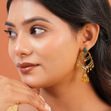 Aaroh - eterna Chandbali Earring ( Women Gold Kundan Chandbali )