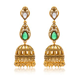 Aaroh - bellora jhumki earring ( Women Gold Kundan Jhumki )