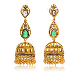 Aaroh - bellora jhumki earring ( Women Gold Kundan Jhumki )
