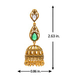 Aaroh - bellora jhumki earring ( Women Gold Kundan Jhumki )