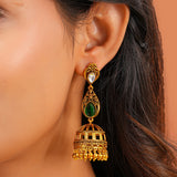 Aaroh - bellora jhumki earring ( Women Gold Kundan Jhumki )