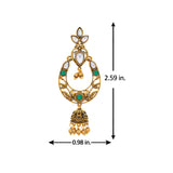 Aaroh - belle Chandbali Earring ( Women Gold Kundan Jhumki Drops )
