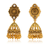 Aaroh - aurelle jhumki earring ( Women Gold Kundan Jhumki )