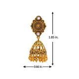 Aaroh - aurelle jhumki earring ( Women Gold Kundan Jhumki )