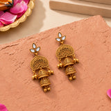 Aaroh - gunjan dangle earring ( Women Gold Kundan Dangler )