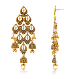 Aaroh - laya dangle earring ( Women Gold Tiered Danglers )