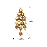 Aaroh - laya dangle earring ( Women Gold Tiered Danglers )