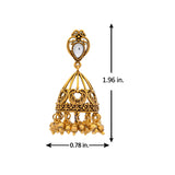 Aaroh - tarang jhumki earring ( Women Gold Kundan Jhumki Danglers )