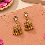 Aaroh - tarang jhumki earring ( Women Gold Kundan Jhumki Danglers )