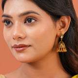 Aaroh - tarang jhumki earring ( Women Gold Kundan Jhumki Danglers )