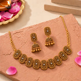 Aaroh - goonj choker necklace set ( Women Gold Choker Necklace Set )