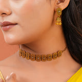 Aaroh - goonj choker necklace set ( Women Gold Choker Necklace Set )