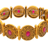 Aaroh - echo halo bracelet ( Women Gold Toned Bracelet )