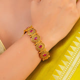 Aaroh - echo halo bracelet ( Women Gold Toned Bracelet )