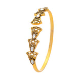 Aaroh - little bell cuff bracelet ( Women Gold Jaali Cuff Bracele )