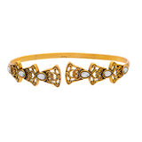 Aaroh - little bell cuff bracelet ( Women Gold Jaali Cuff Bracele )