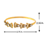 Aaroh - little bell cuff bracelet ( Women Gold Jaali Cuff Bracele )