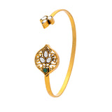 Aaroh - sonance cuff bracelet ( Women Gold Kundan Cuff Bracelet )