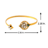 Aaroh - sonance cuff bracelet ( Women Gold Kundan Cuff Bracelet )