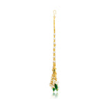 Meher - Begum Pasa, Women Gold Green Kundan Pasa