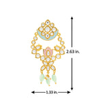 Meher - Nazm Chandbali Earring, Women Gold Chandbali Earrings