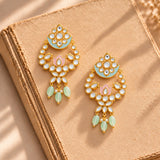 Meher - Nazm Chandbali Earring, Women Gold Chandbali Earrings
