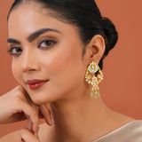 Meher - Nazm Chandbali Earring, Women Gold Chandbali Earrings