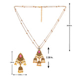 Aaroh - moonlit chime short necklace set ( Women Gold Jhumki Necklace Set )