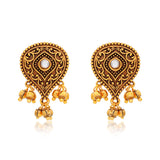 Aaroh - golden tinkle choker necklace set ( Women Gold Kundan Choker Set )