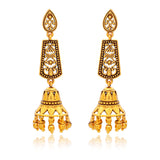 Aaroh - bellchime short necklace set ( Women Gold Temple Pendant Set )