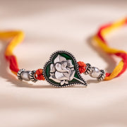 Ganapati Hridaya Designer Brass Rakhi For Brother