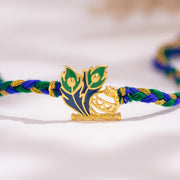 Natkhat Kanha Leela Designer Brass Rakhi For Brother
