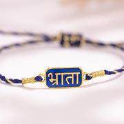Bhrata Prem Designer Brass Rakhi For Brother