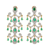 Royal Romance Elsa Emerald Statement Earrings