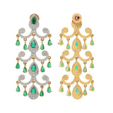 Royal Romance Elsa Emerald Statement Earrings