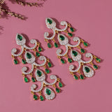 Royal Romance Elsa Emerald Statement Earrings