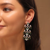 Royal Romance Elsa Emerald Statement Earrings