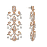 Royal Romance Elsa Rose Gold  Statement Earrings