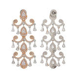 Royal Romance Elsa Rose Gold  Statement Earrings