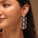 Royal Romance Elsa Rose Gold  Statement Earrings