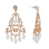 Royal Romance Margaret Rose Gold Statement Earrings