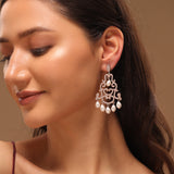 Royal Romance Margaret Rose Gold Statement Earrings