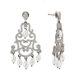 Royal Romance Margaret Black Statement Earrings